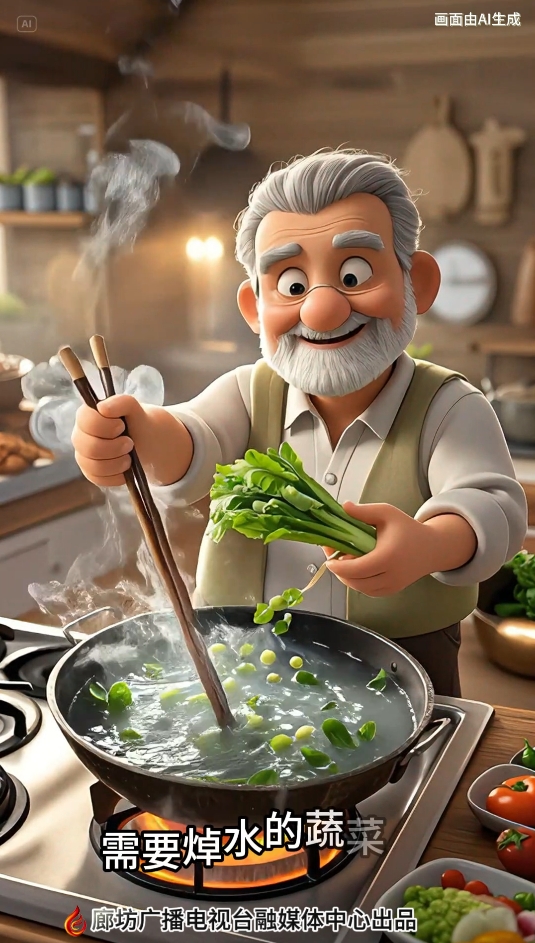 AI短視頻丨需要焯水的蔬菜，你知道嗎？